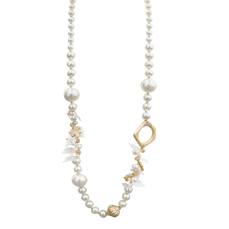 Collana lunga di perle rosa antico | AMetis® Gioielli